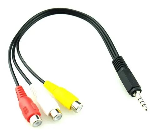 ▷ Cable Adaptador De Audio RCA Divisor Y 1 hembra a 2 machos