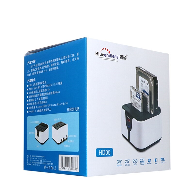 Gembird EE3-U3S-2 caja para disco duro externo Caja de disco duro (HDD)  Negro 3.5